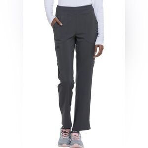 Dickies Women's Grey Natural Rise Tapered Leg Scrub pants Size Large Tall